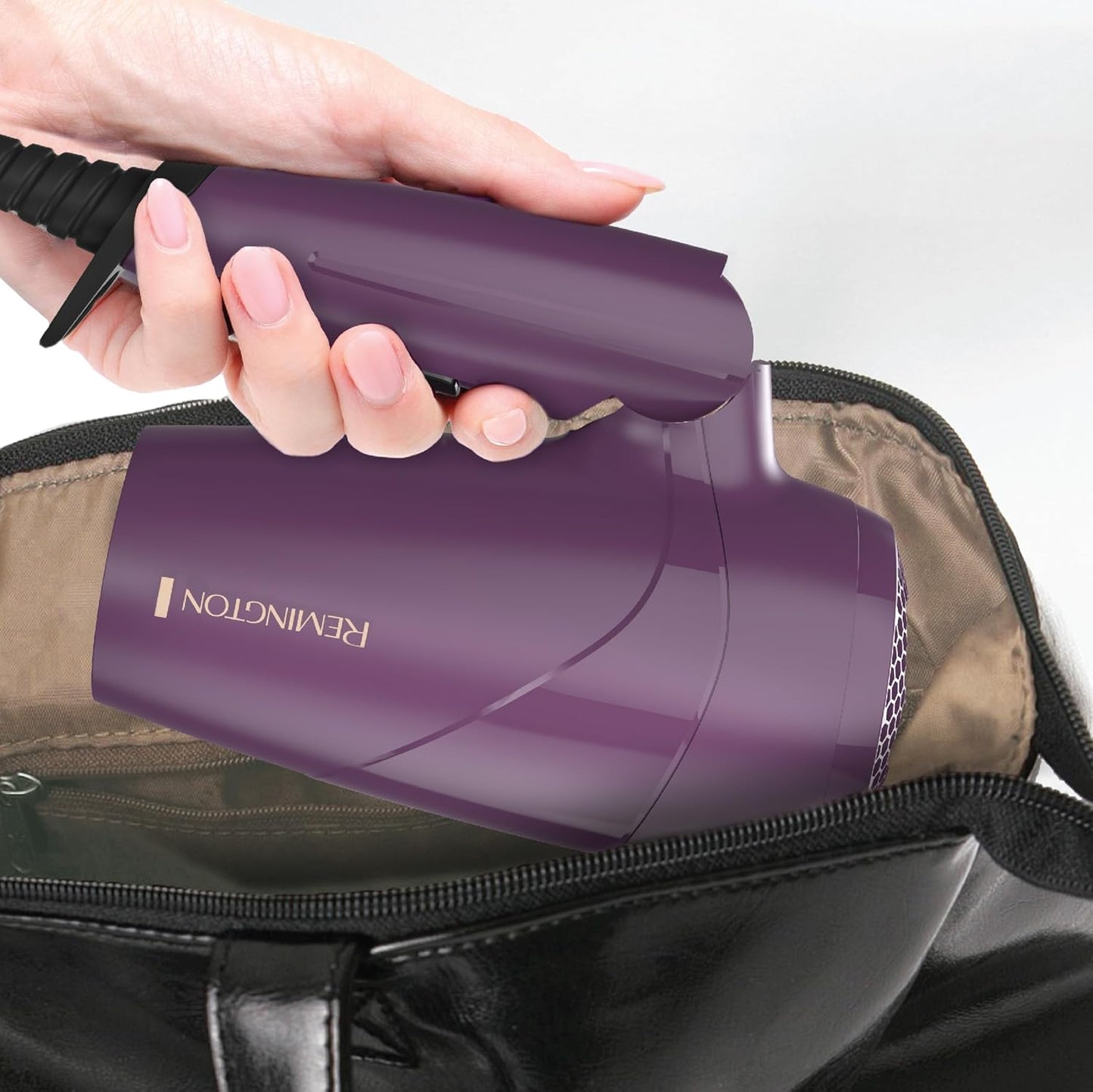Remington Travel Hair Dryer - Compact Folding Design with Dual Voltage & Ceramic Coating | Lightweight for International Use
