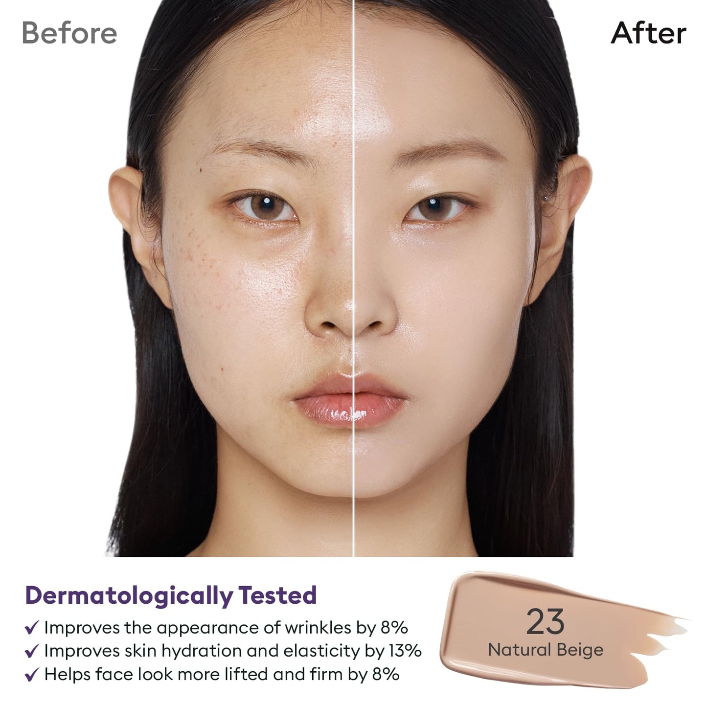 MISSHA M Perfect Cover Serum BB Cream No.23 Natural Beige-Light/Medium with Cool/Neutral Undertone, Skin Tint, Tinted Moisturizer, Skin Care Foundation Makeup, 1.18 Fl oz