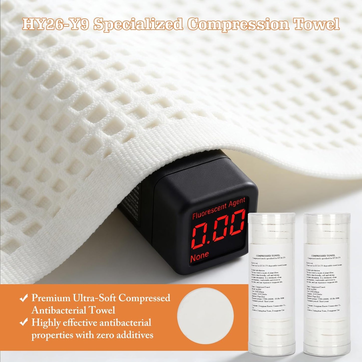 Towel Warmer Machine - Fast Heating 55°C (131°F) with Automatic Dispenser & Voice Alerts | Includes 100 Towels
