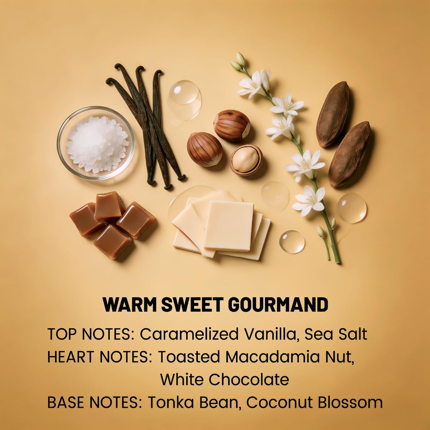 Seaboll Body & Hair Mist for Women & Girls | Alcohol-Free Vanilla Gourmand Fragrance Perfume Mist with Caramel & Chocolate, Lightweight Vegan Water-Based Body Spray, Gift for Teens - 3 oz