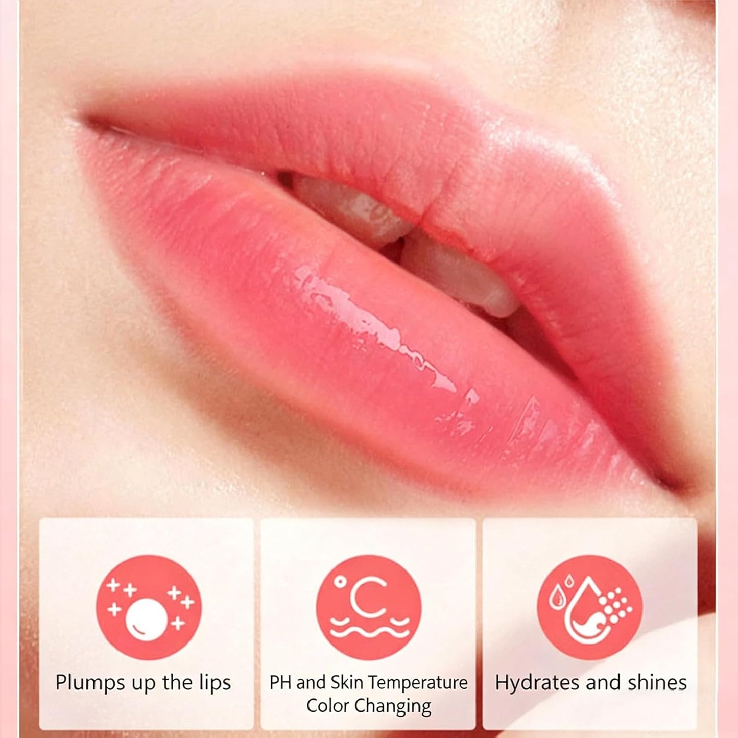 Color Changing Lipstick - PH-Adaptive Moisturizing Lip Balm for Mature Skin | Long-Lasting Glossy Finish (1PC)