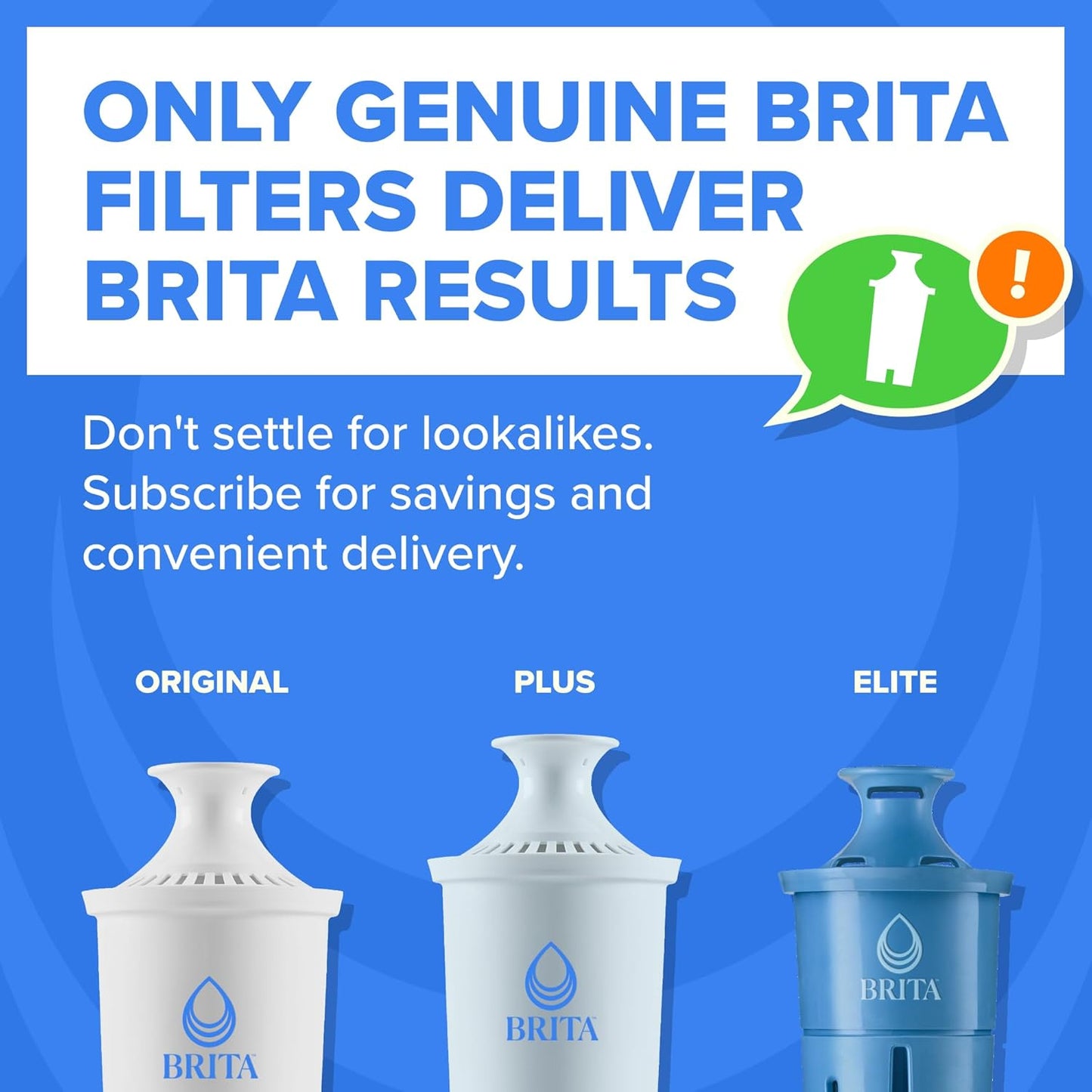 Brita Large 10-Cup Water Filter Pitcher - Reduces Chlorine Taste & Odor | Black