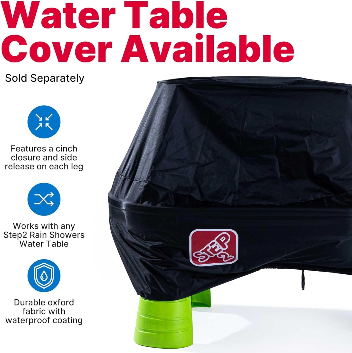 Step2 Rain Showers Splash Pond Water Table | Kids Sensory Playset with 13 Accessories for Outdoor Fun, Blue & Green, Ages 1.5+