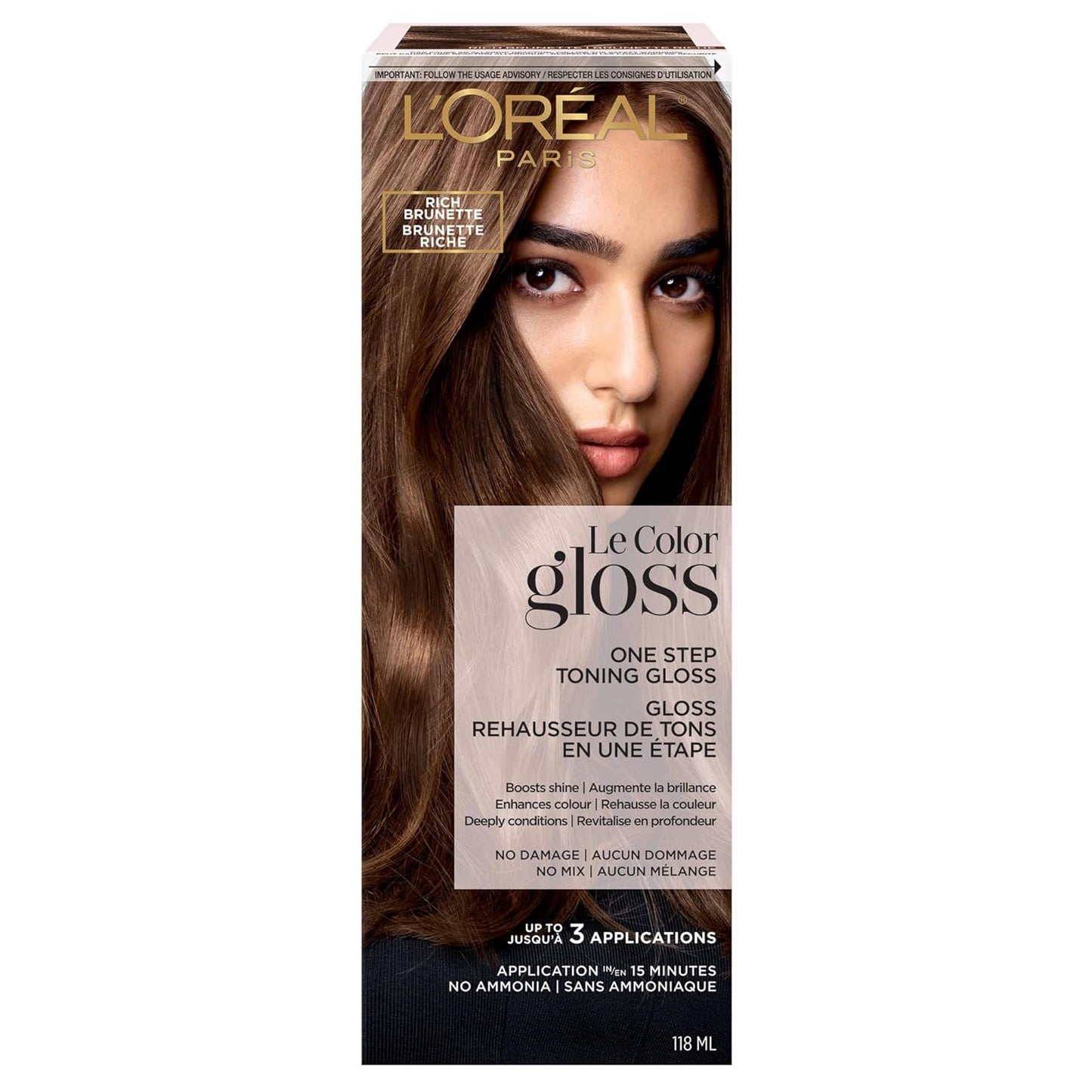 L’Oréal Paris Hair Gloss - One Step Toning Treatment for Auburn Hair | 4 Ounce