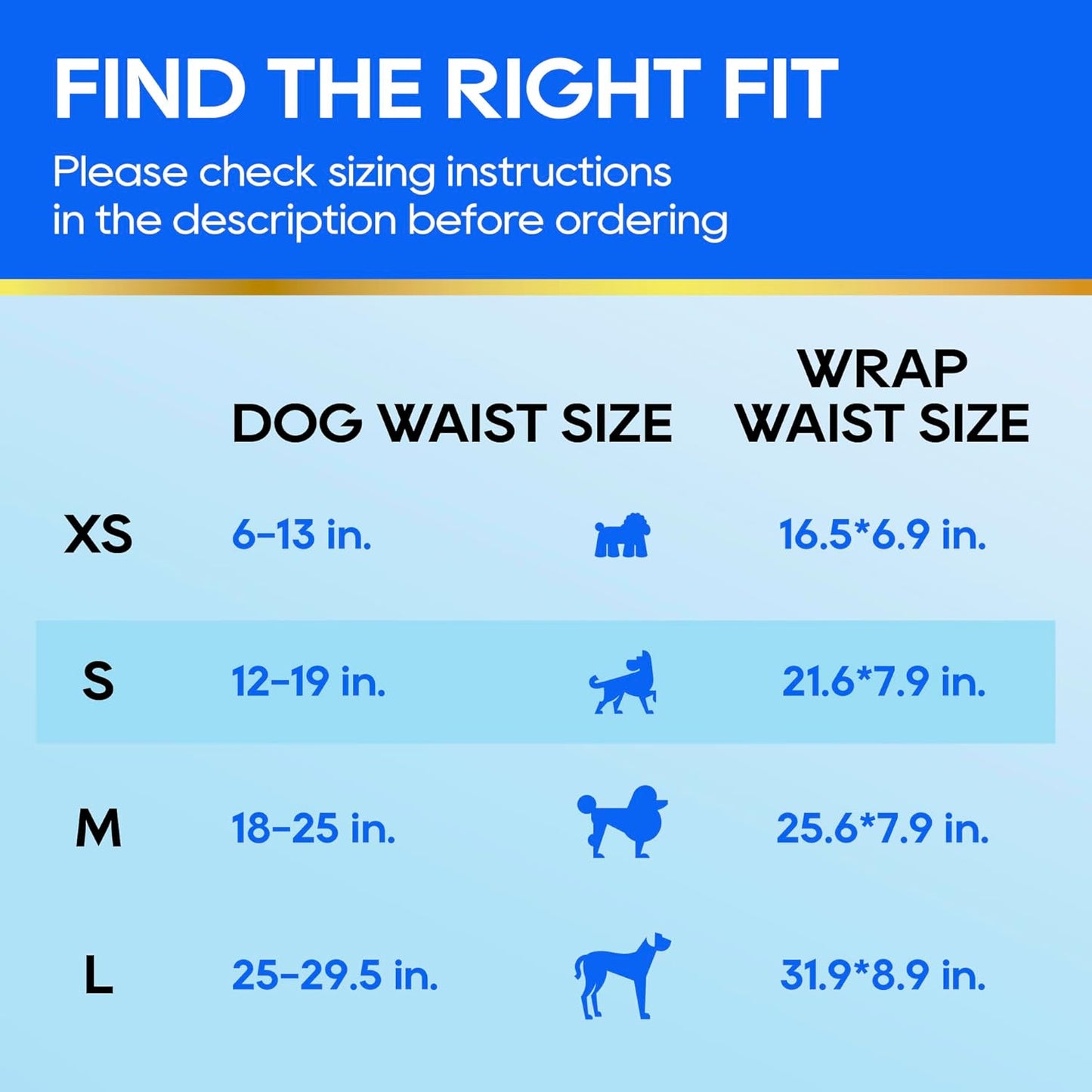 All-Absorb Male Dog Wraps - 50 Count, Small Size | Leak-Proof & Comfortable