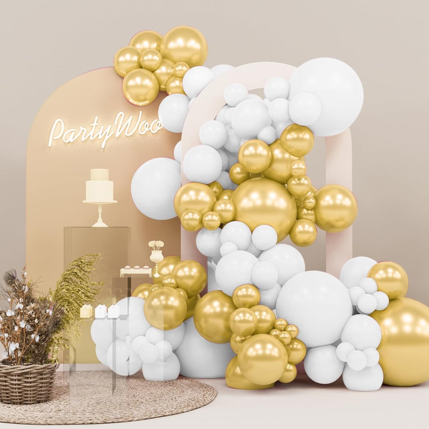 Black Balloon Arch Kit - 140 Pcs in 5-18 Inch Sizes for Baby Showers, Birthdays & Anniversaries | Elegant Black Decor