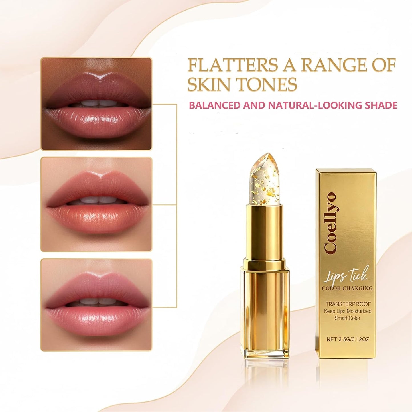 Areliaa Color Changing Lipstick for Older Women - Long Lasting, Hydrating & Transferproof | Clear Adaptable Shades