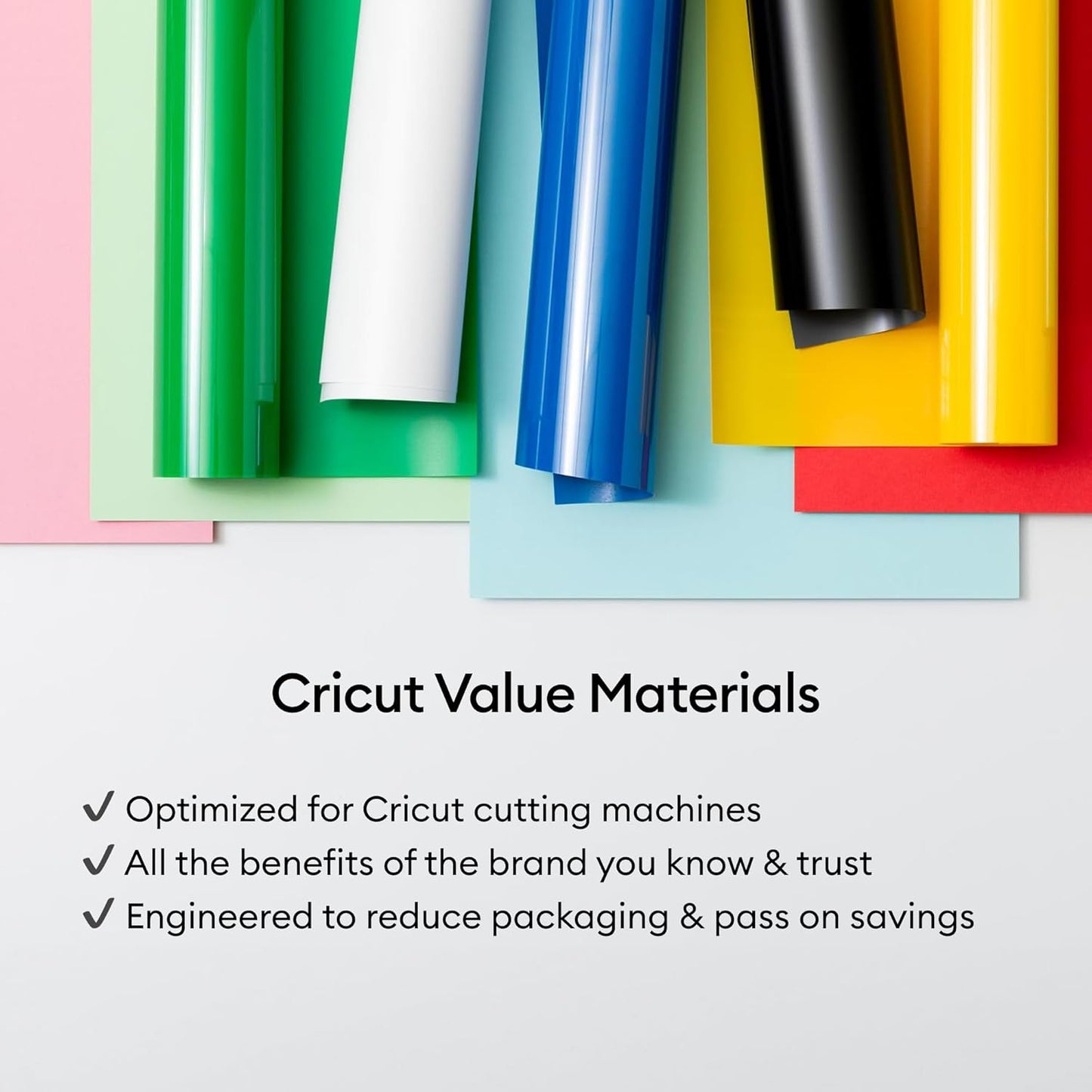 Cricut® Permanent Vinyl Roll - White Crafting Material for DIY Projects | 12 in x 10 ft