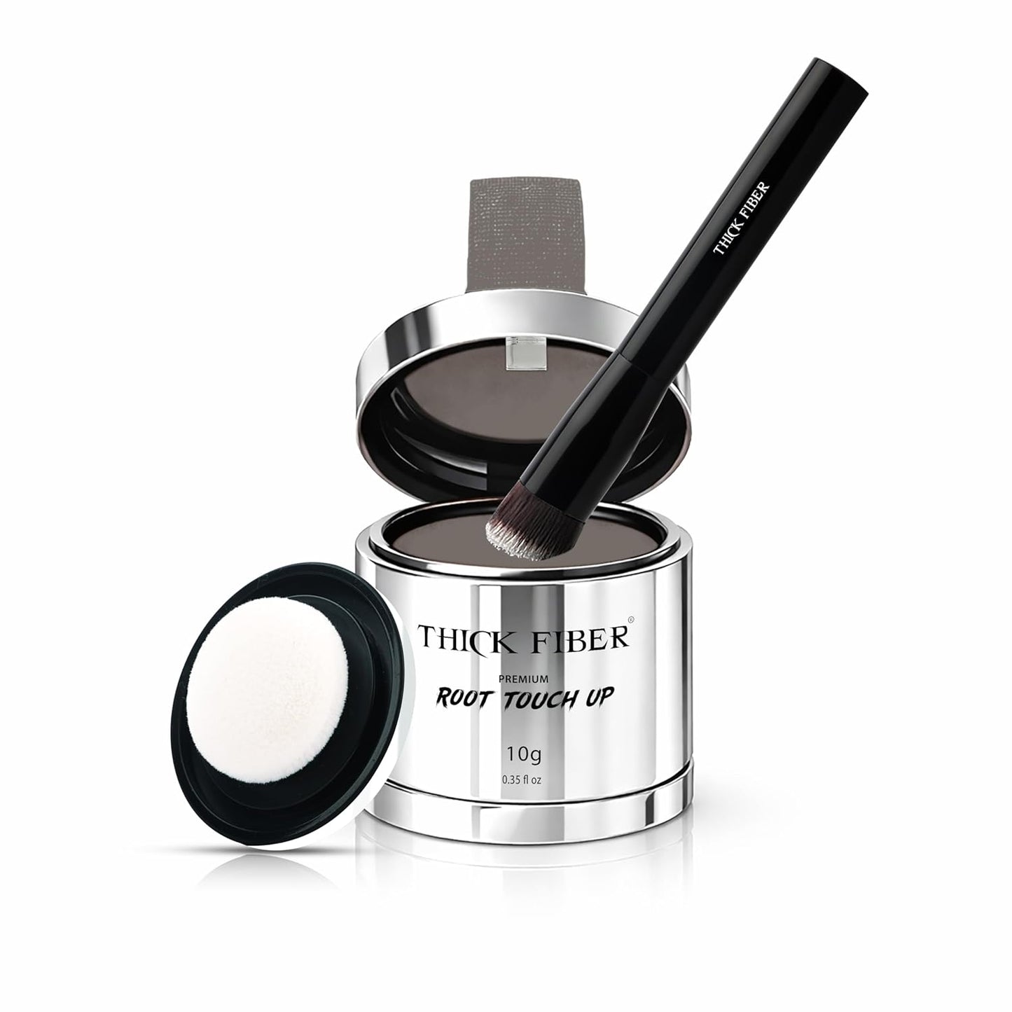 Root Touch Up Set - Water & Sweat Resistant Hair Loss Concealer for Thinning Hair | Auburn Hairline Powder & Brush