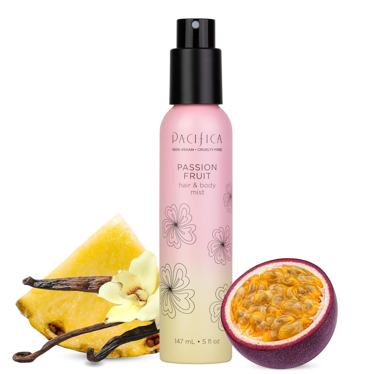 Pacifica Hair Perfume & Body Fragrance Mist - Blue Moon Lavender & Currant | Alcohol-Free, Vegan, 6.5 oz