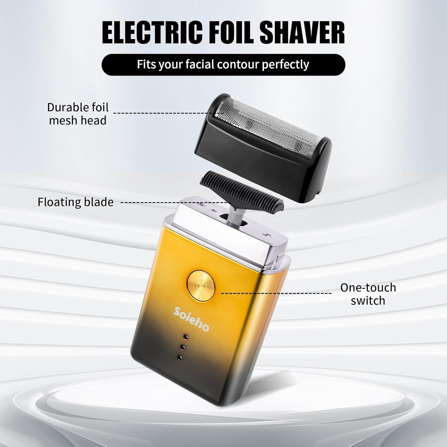 Professional Hair Clipper Set for Men - Cordless T-Shaped Beard & Nose Hair Trimmer | Electric Shaver Kit