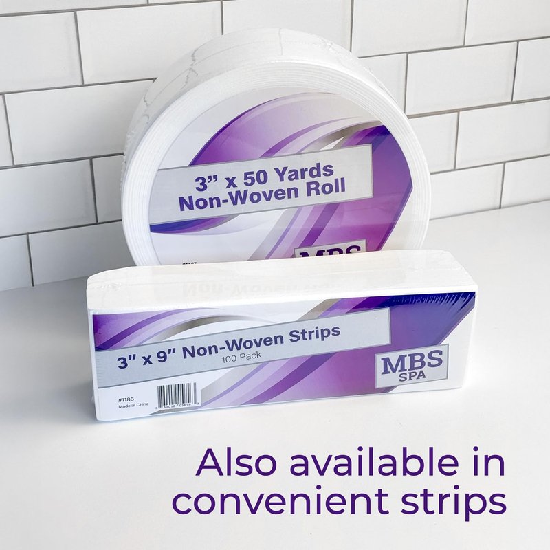 Esthetician Non-Woven Wax Roll 3" x 50 Yards for Hair Removal – Lint-Free Full Body Waxing Roll