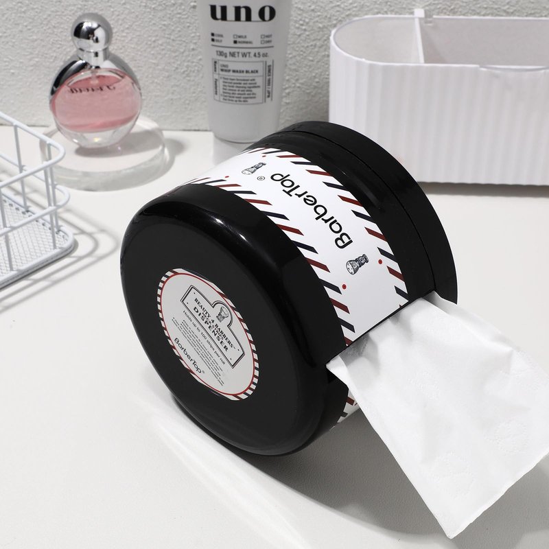 Uonlytech Neck Strip Paper Dispenser Box 4.92X4.92X3.74In Barber Neck Strip Holder with Easy for Salon Hairdressing and Personal Care