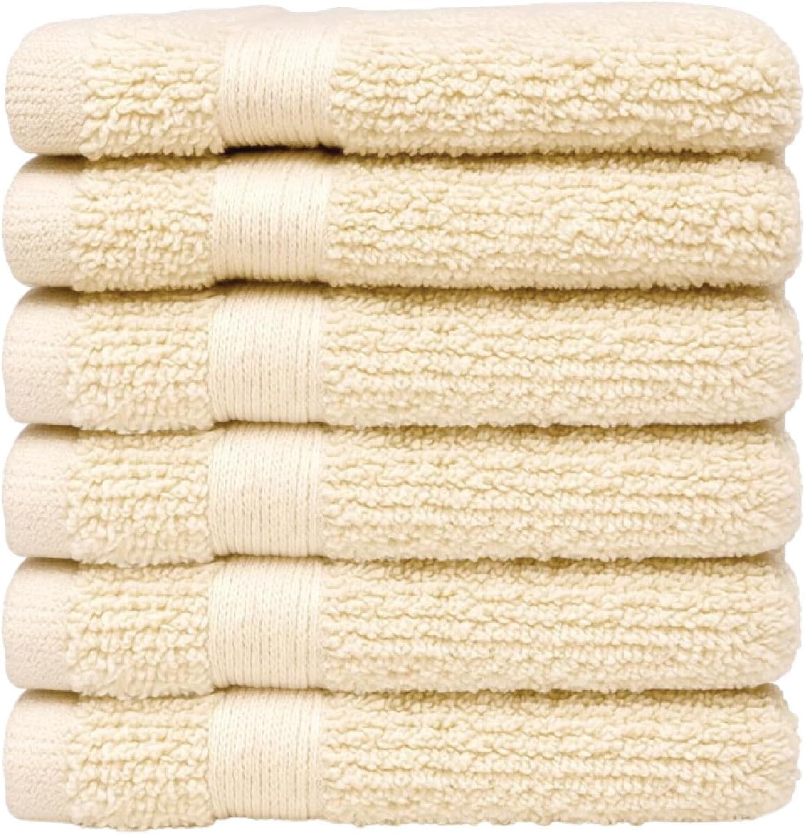 Luxury Cotton Washcloths - Ultra Soft & Super Absorbent Terry Towels | 12x12 MultiPack in China Blue