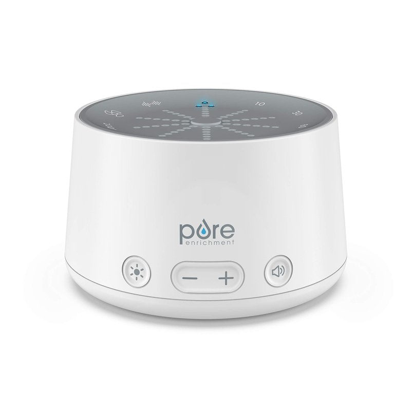 Pure Enrichment Doze Sound Machine and Sleep Light - 6 Soothing Sounds, Relaxing Pulse Light, Auto Sleep Timer, and Built-in USB Charger - All-Natural Sleep and Stress Reliever