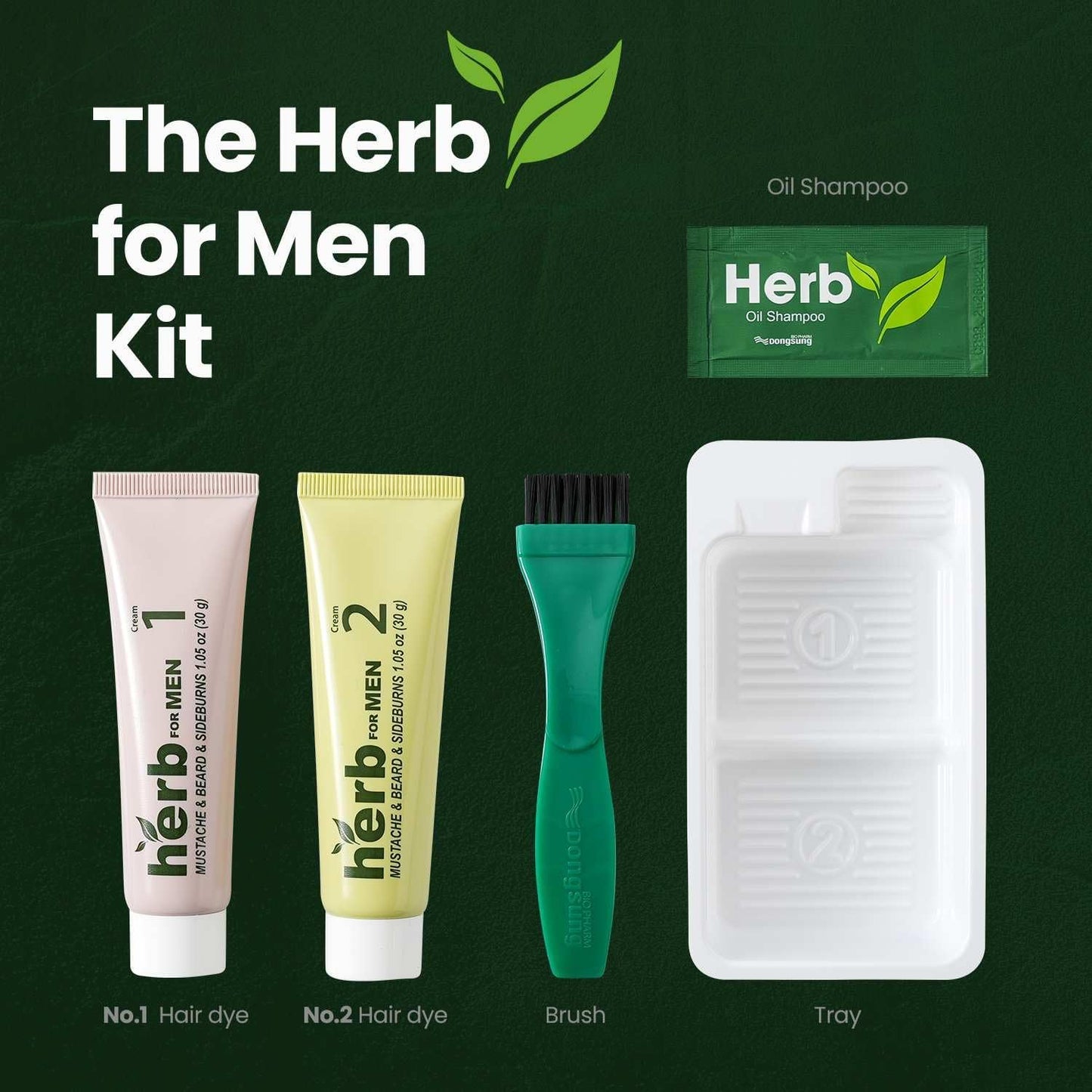 Mustache & Beard Dye for Men - Natural Black, PPD-Free & Vegan | Gentle on Sensitive Skin
