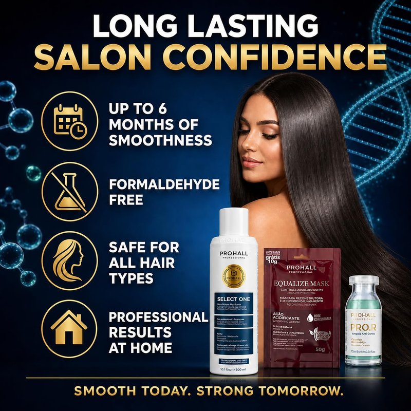 Brazilian Keratin Treatment - Formaldehyde-Free Blowout Complex | 10.1oz Queratina Brasileña for Smooth Hair