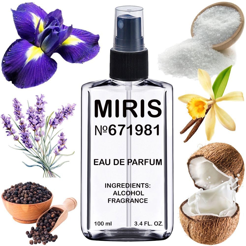 MIRIS Eau de Parfum for Men - Long-Lasting Fragrance Inspired by Asad Zanzibar | 3.4 Fl Oz (100 ml)