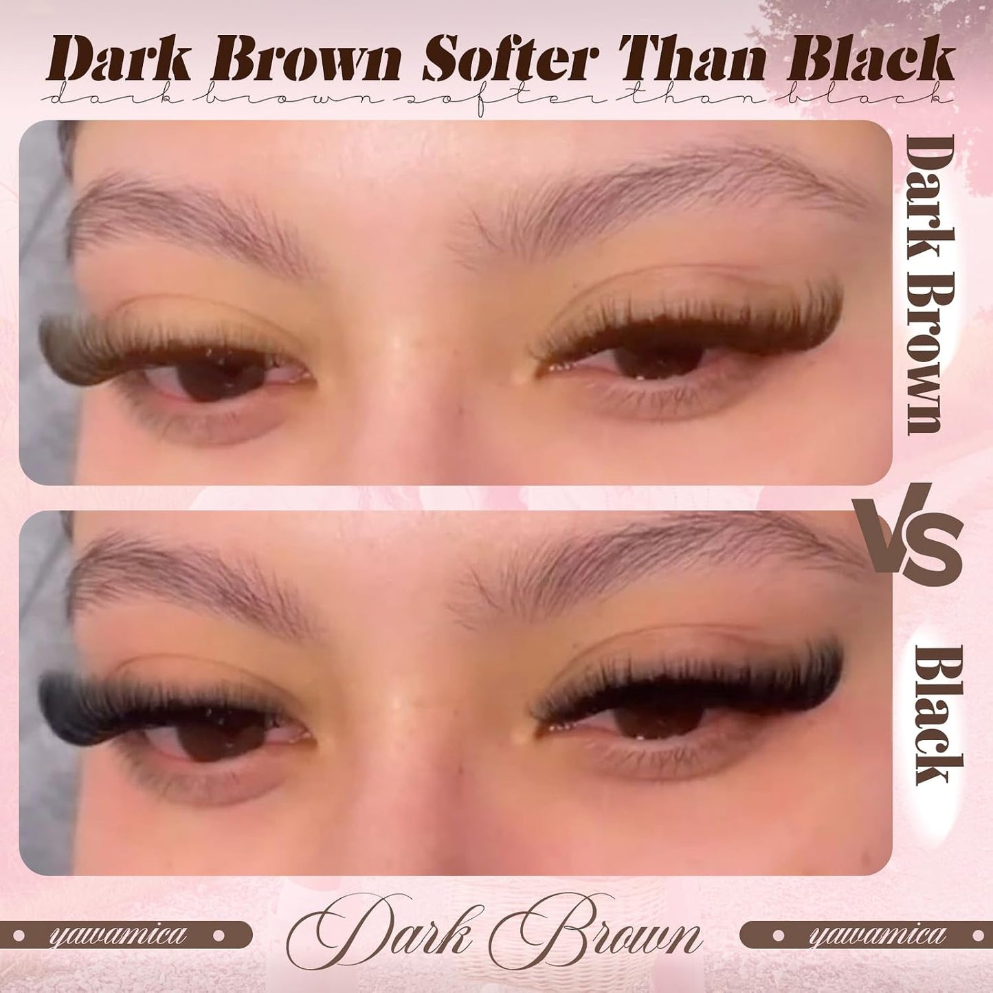 Dark Brown Lash Clusters - 80D Fluffy Wispy Volume Eyelash Extensions | D Curl 10-18mm, 240PCS for Natural Glam Look