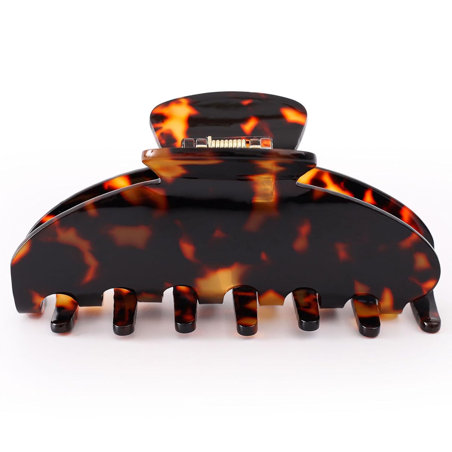 Hair Claw Clips for Thick Hair - Tortoise Shell Large Green Celluloid Butterfly Clips | Strong Hold for Women