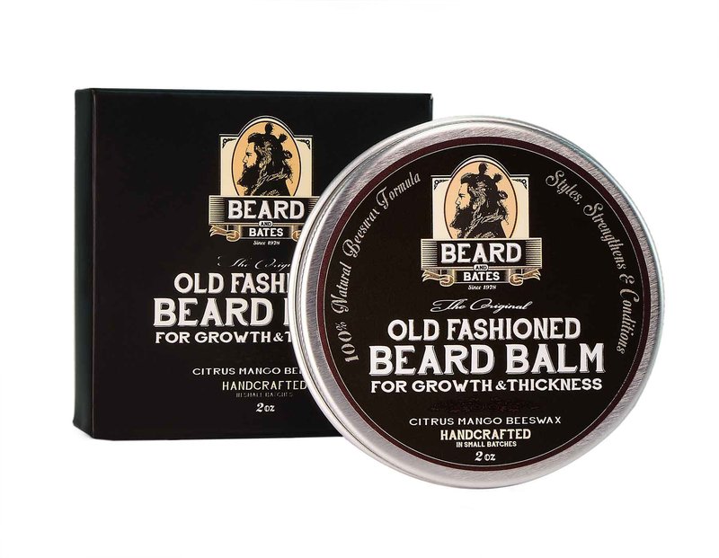 Beard and Bates | The Original Old Fashioned Beard Balm for Growth & Thickness | 19th Century Beeswax Formula, Premium Oils, Boutique, Natural Grooming Conditioner