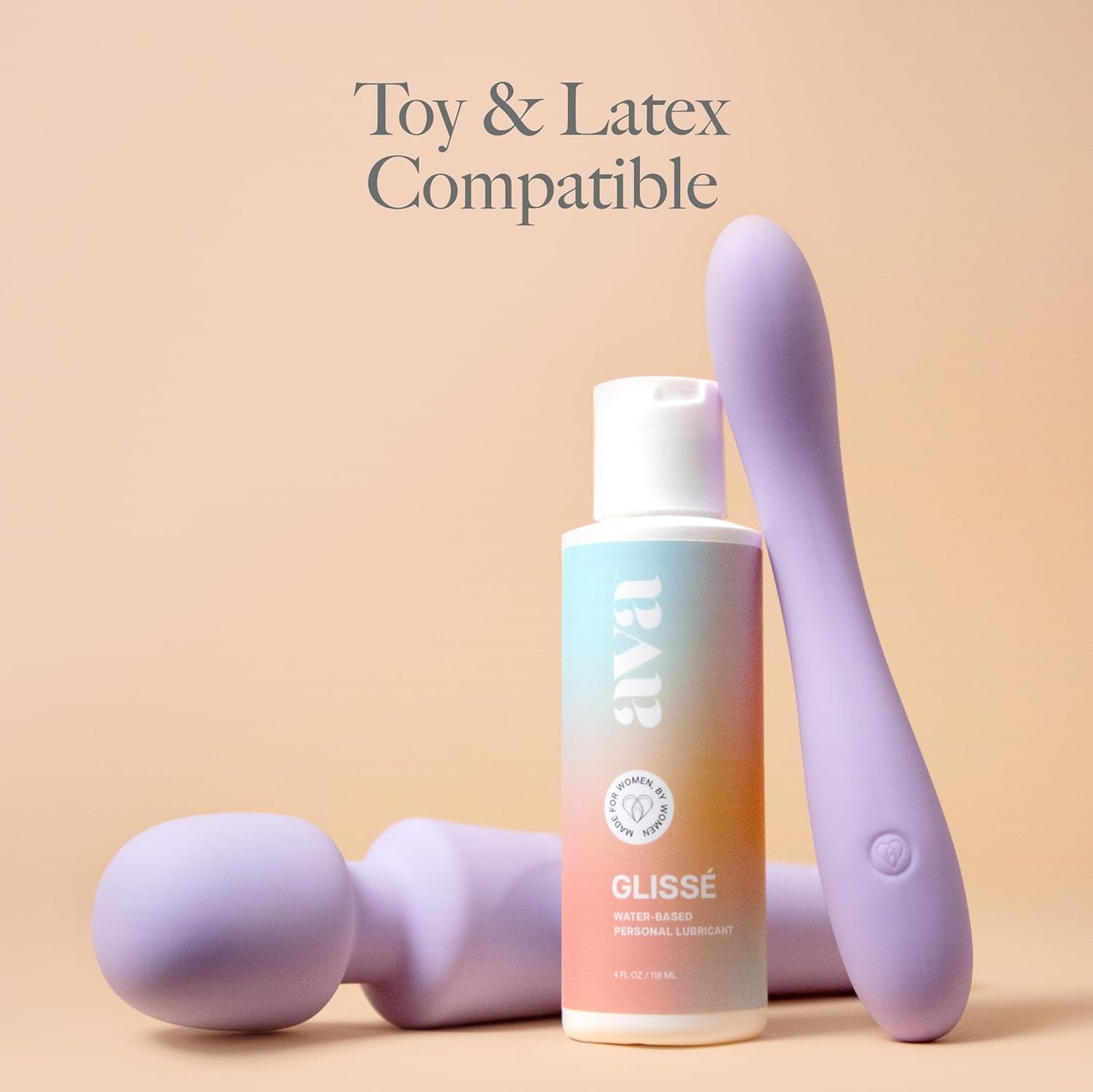 Ava Premium Water-Based Personal Lubricant - Long-Lasting, pH-Balanced & Toy-Safe Lube for Couples | 4 oz Bottle