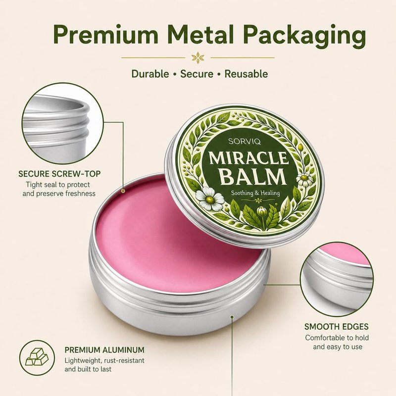 Miracle Balm - Multi-Use Moisturizing Balm for Dry Skin Relief | 2 oz