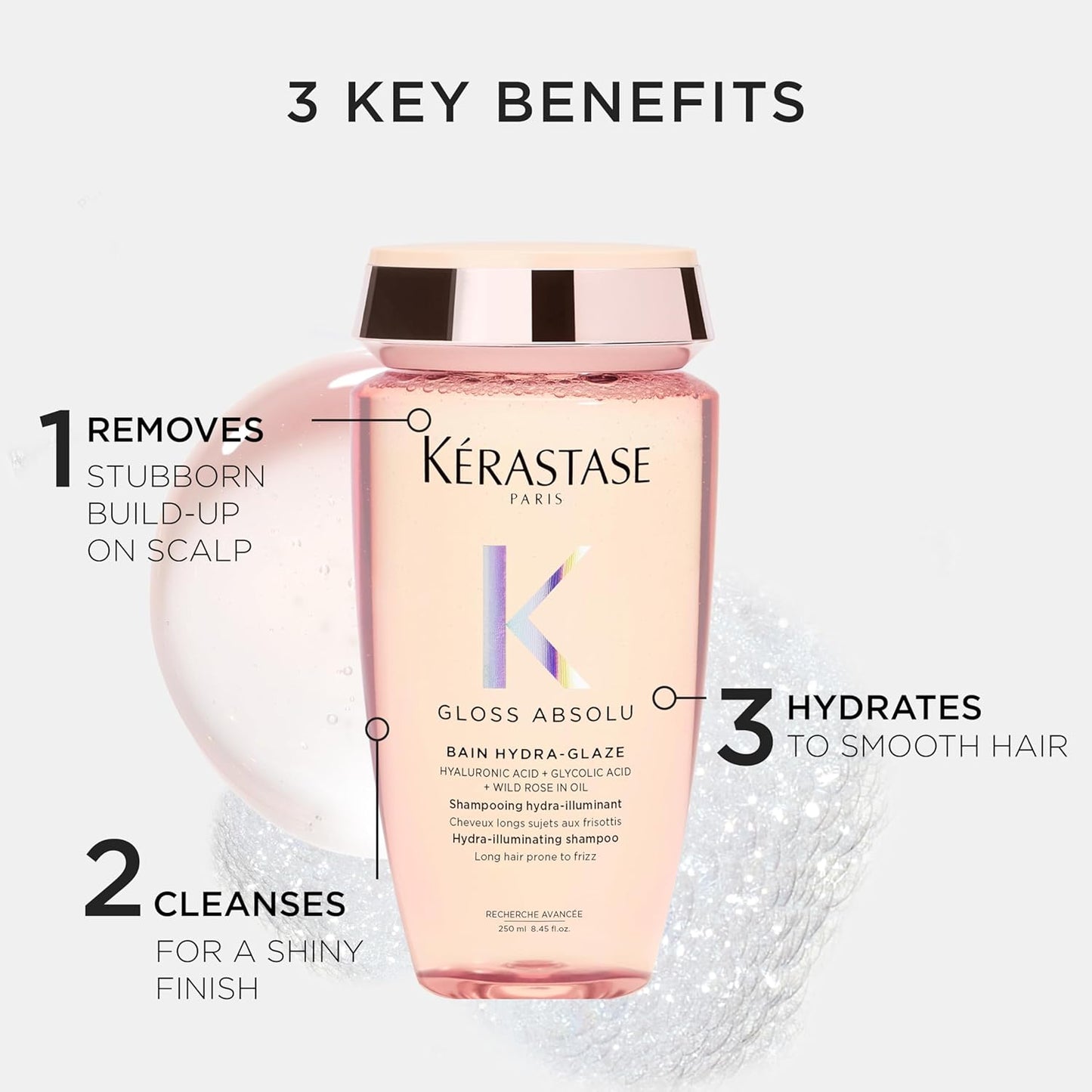 Kérastase Gloss Absolute Shampoo & Conditioner Set - Heat Protection for Long, Frizz-Prone Hair