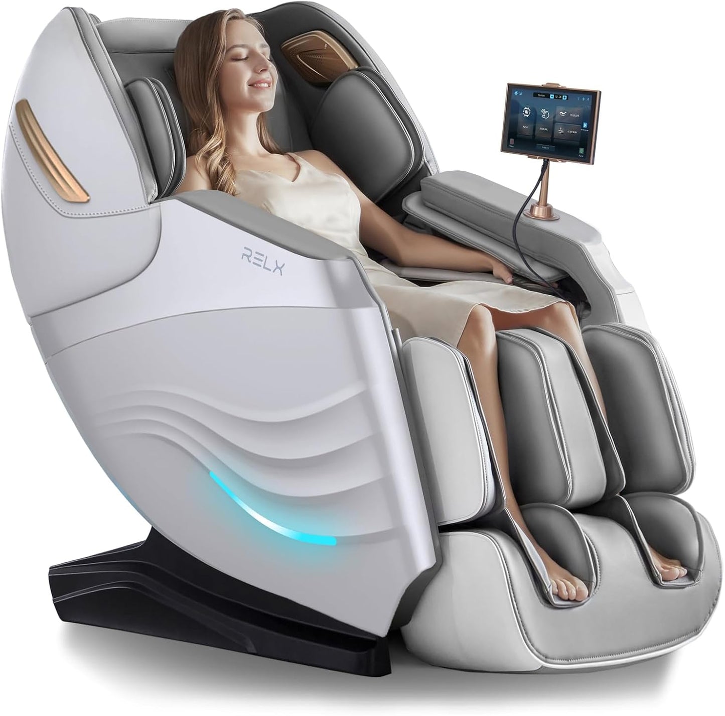 Full Body Shiatsu Massage Chair - 20 Modes, Zero Gravity, Built-In Heat & AI Control | Black