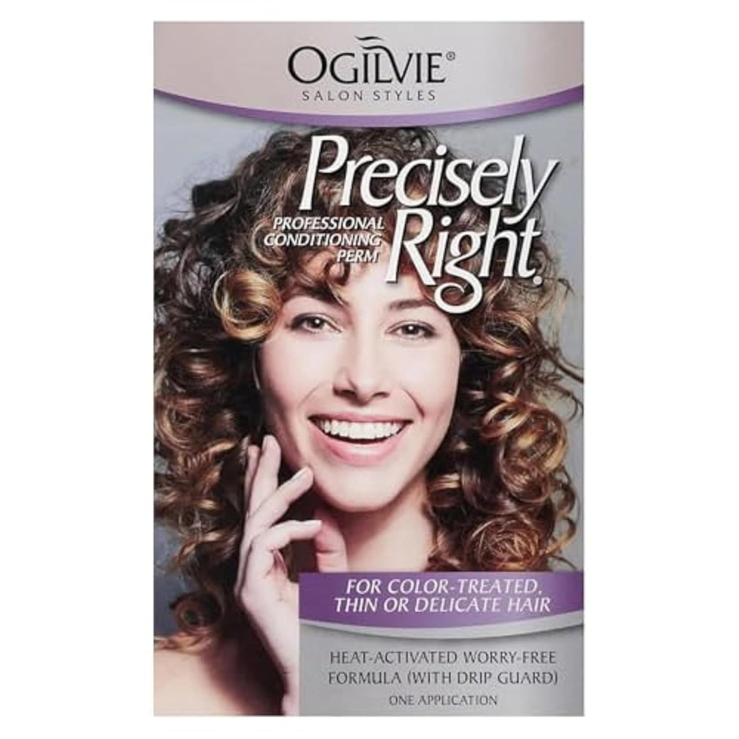 Professional Conditioning Home Perm Kit for Men & Women | Heat-Activated Formula for Color-Treated, Thin Hair - 1 Application