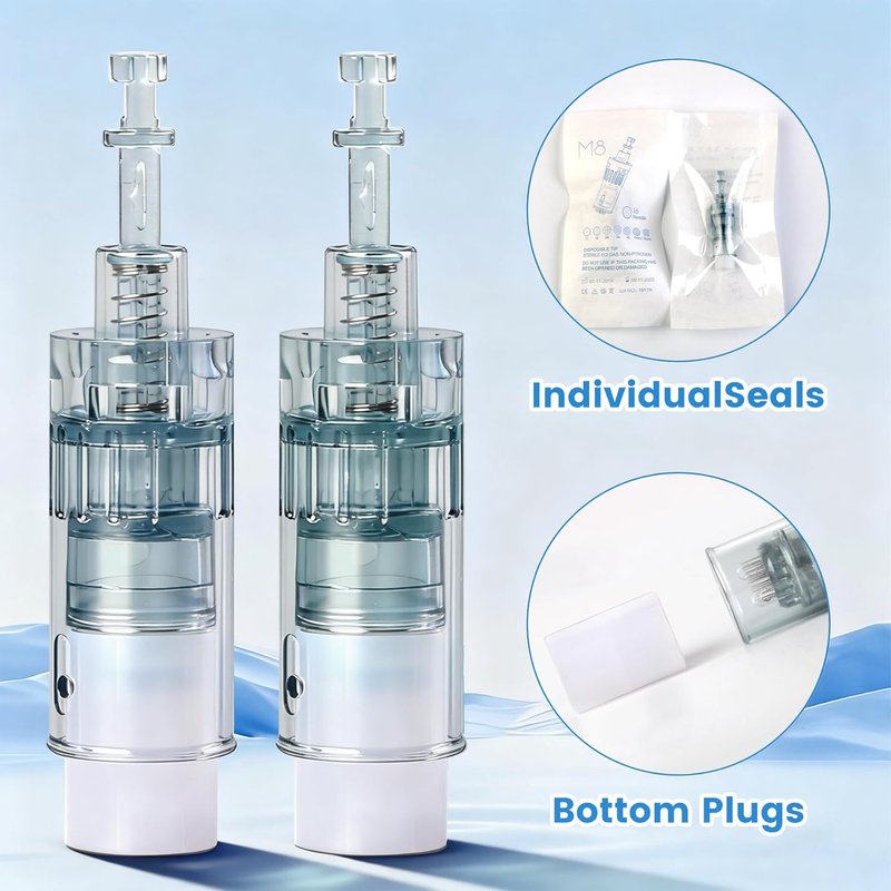 Microneedling Pen Cartridges - 10 Pcs Replacement Needles for M8 & M7S | 16-Pin Easy-to-Use Refills
