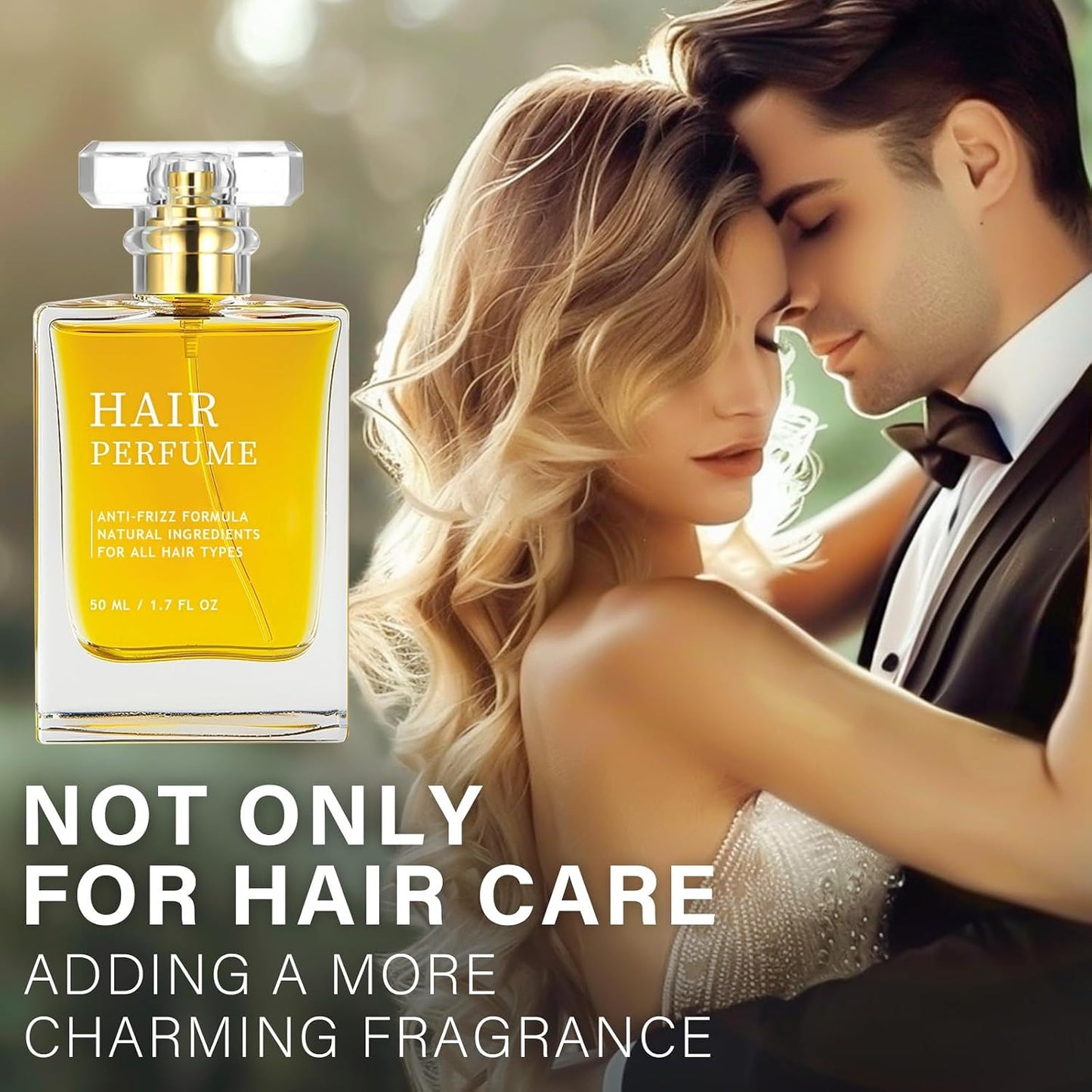 Hair Perfume for Women - 50mL Long-Lasting Pheromone Fragrance | Lightweight Spray for Dry, Frizzy Hair Care