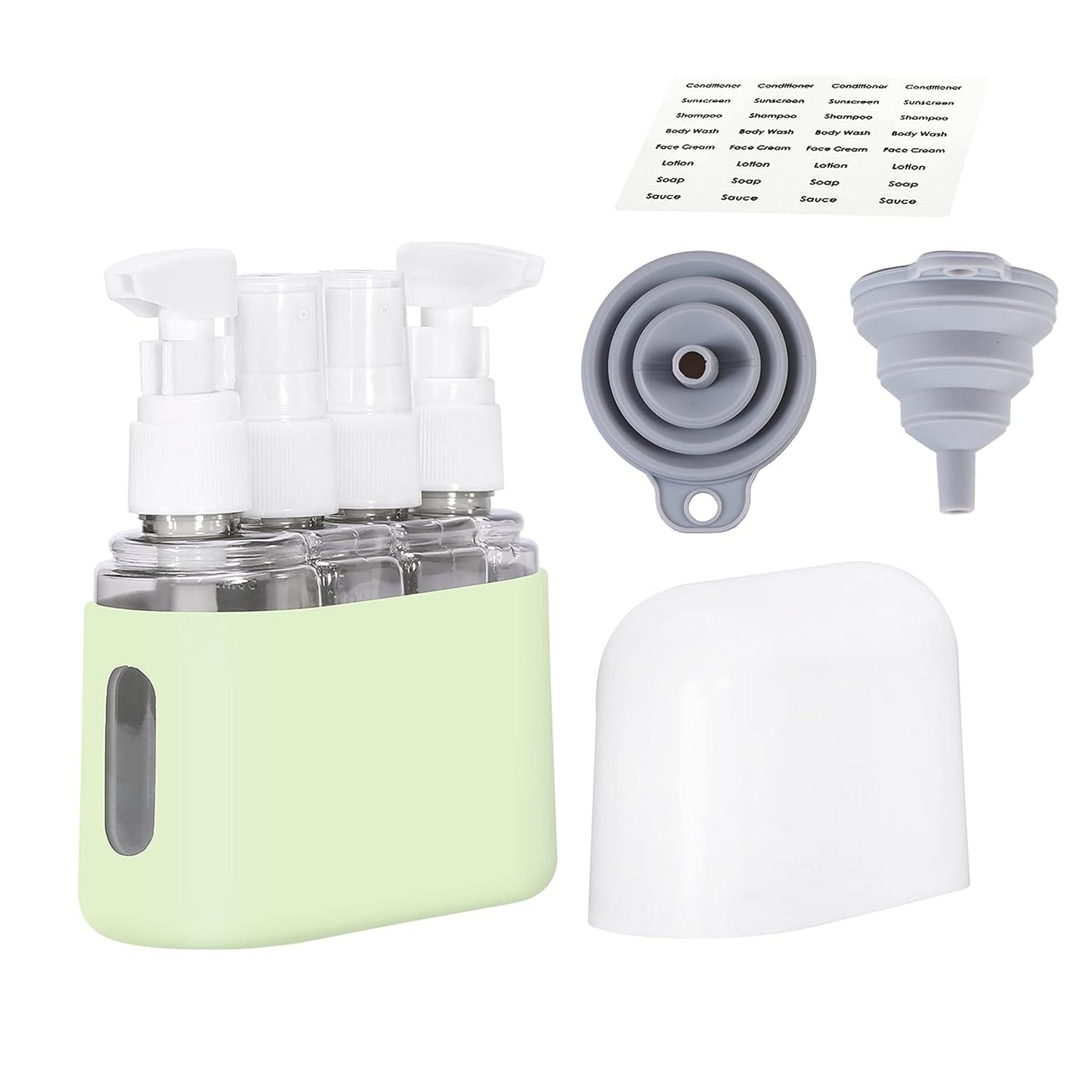 Travel Bottles - Leak Proof Toiletry Containers | TSA Approved Kits with Labels