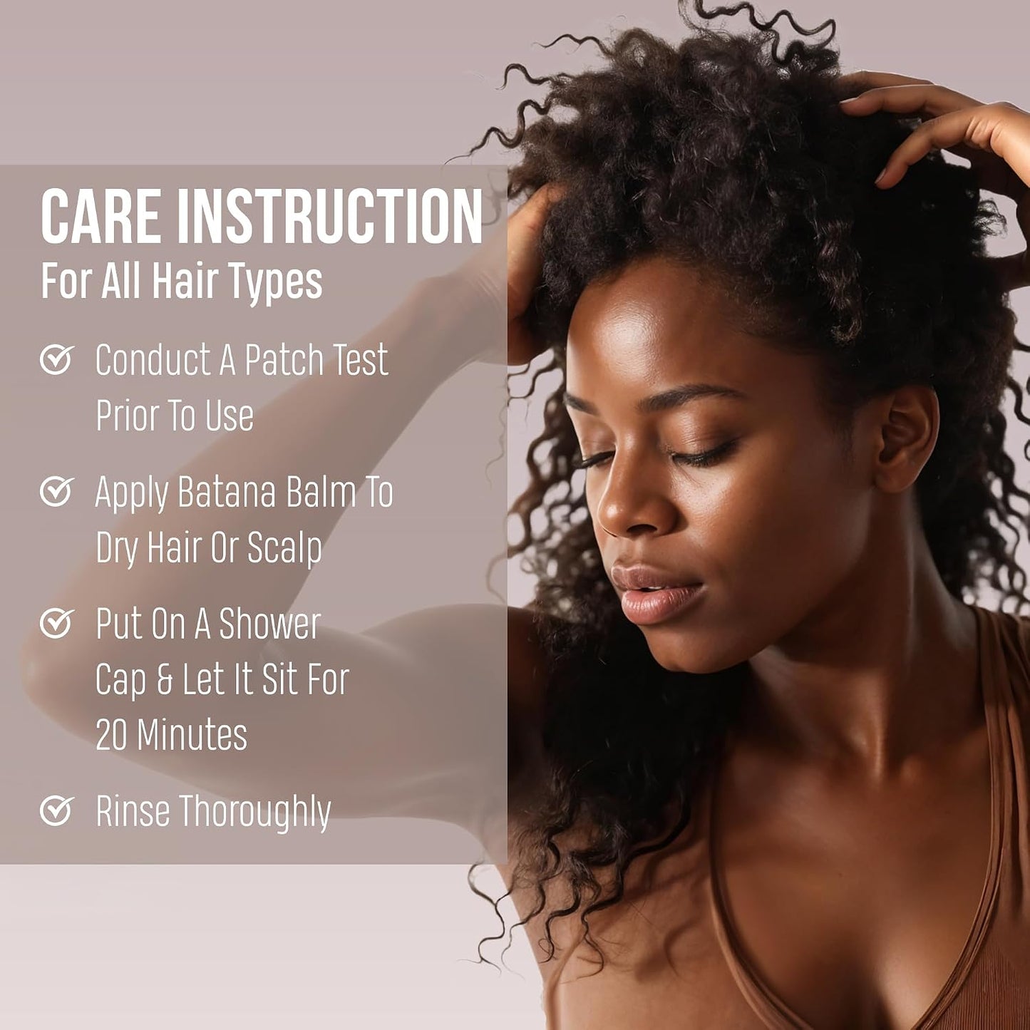 Raw Batana Oil for Hair Growth - 100% Pure Organic Treatment for Thick, Strong Strands | 4 Fl Oz, Includes Shower Cap