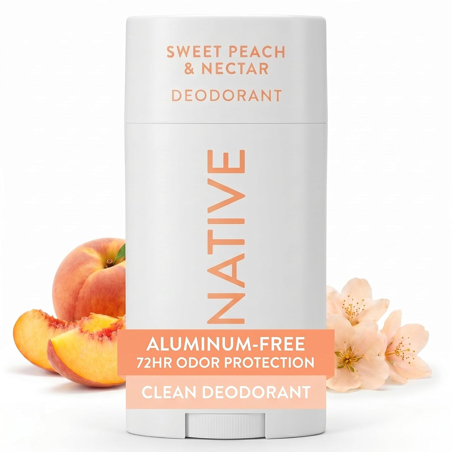 Native Deodorant - Aluminum-Free Grapefruit & Bergamot | 72-Hour Odor Control, 2.65oz for Men & Women