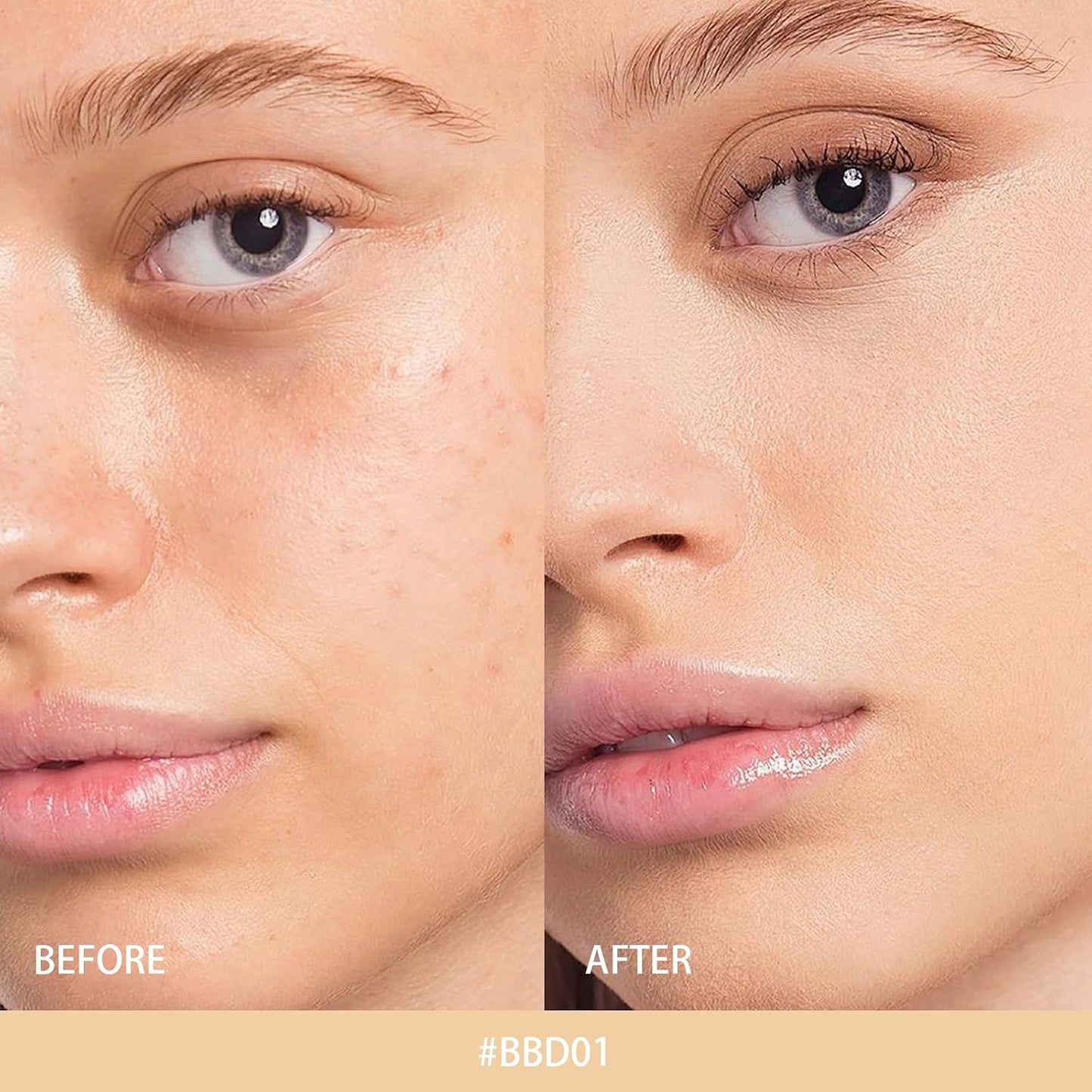 KYDA Tinted Foundation Balm - Soft-Focus Matte Finish Cream-to-Powder Makeup | Buildable Coverage, Weightless, BBD01