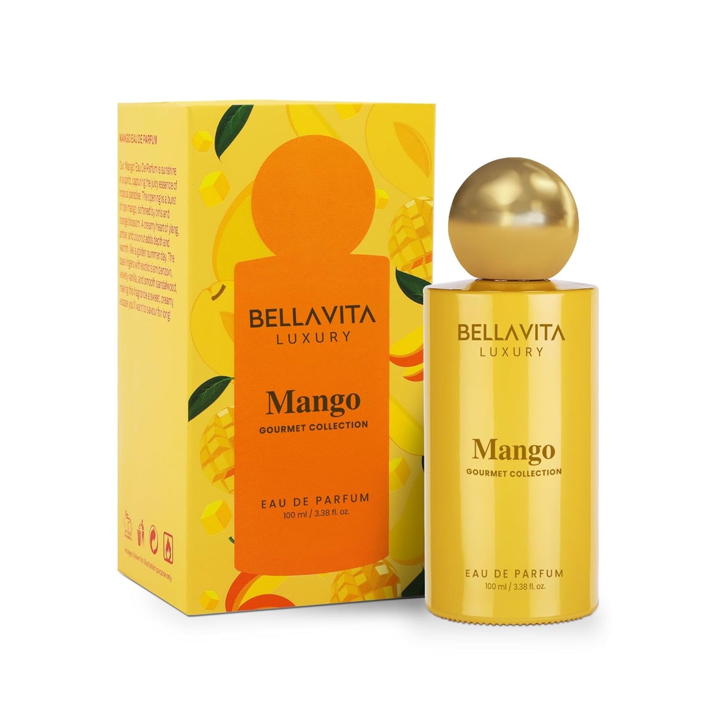 Luxury Mango Eau de Parfum - Unisex Perfume with Gourmet Ylang & Siam Benzoin Notes | 100 ml (3.4 fl. oz.)