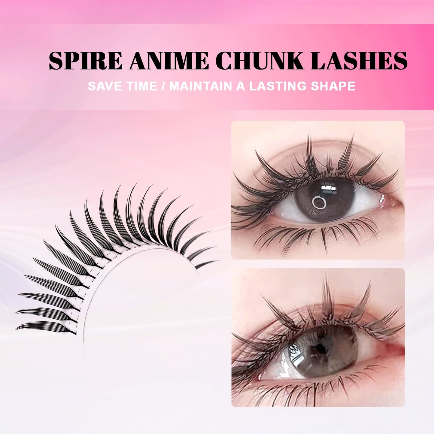 TDANCE Premade Anime Spikes Lash Extensions for Professional Lash Artists - Anime Lashes Extensions, Plume Flake Lash Extensions, Lightweight, Perfect for Salon Use Comic Spire Lashes (0.07-C,8-15mm)