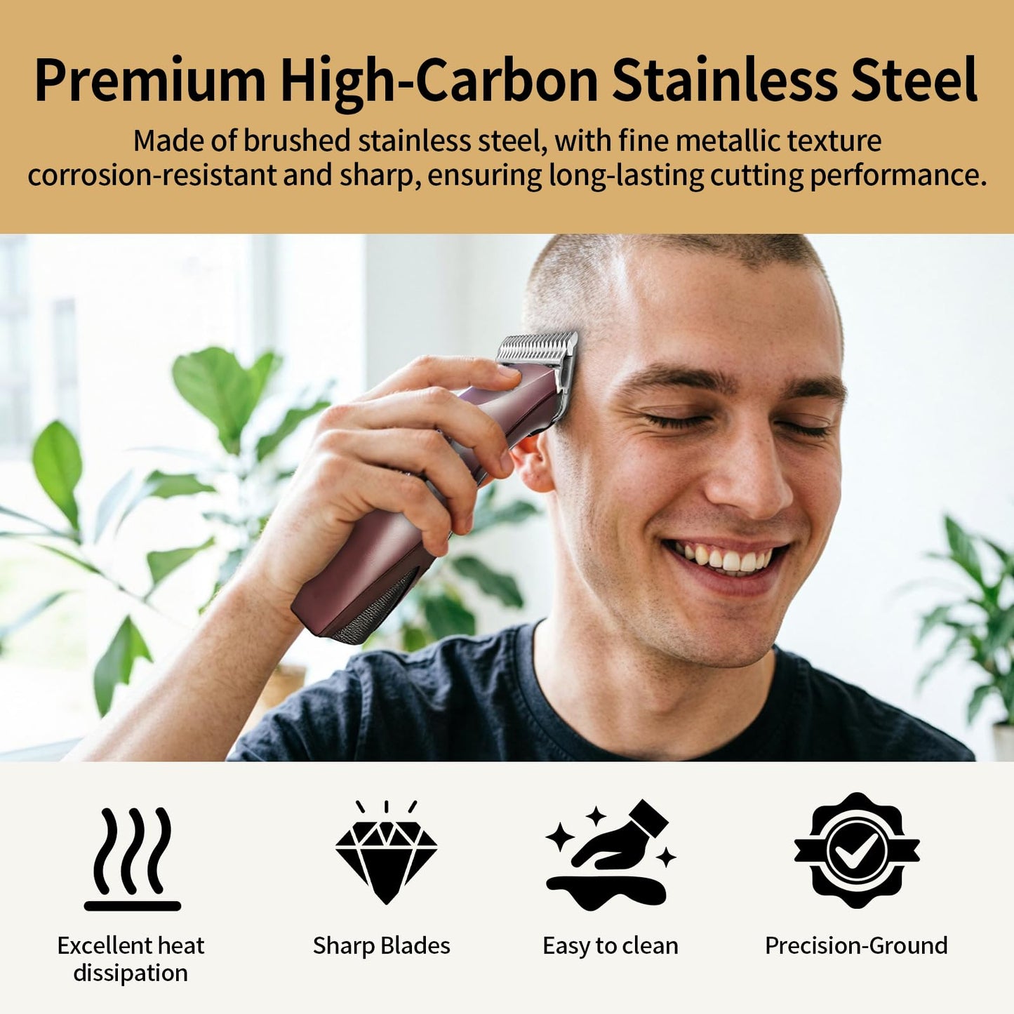 2# Steel Detachable Hair Clipper Blade Replacement, 1/4 Inch