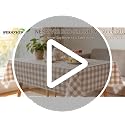 Heavy Duty Waterproof Vinyl Tablecloth 60"x84" for Outdoor Use