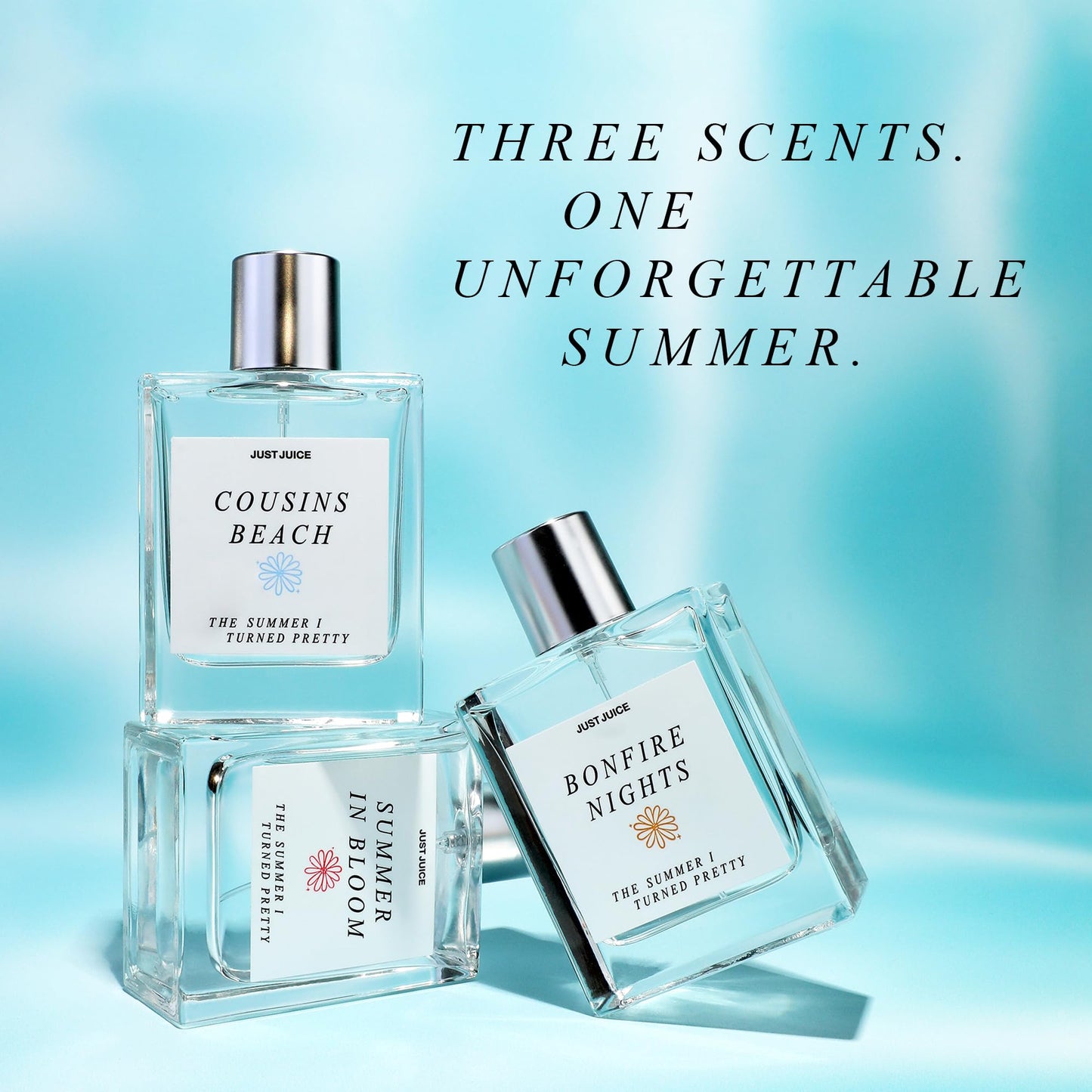 Just Juice - The Summer I Turned Pretty Cousins Beach - Beachy, Creamy Coconut and Vanilla Perfume for Women and Men - 3.4 oz