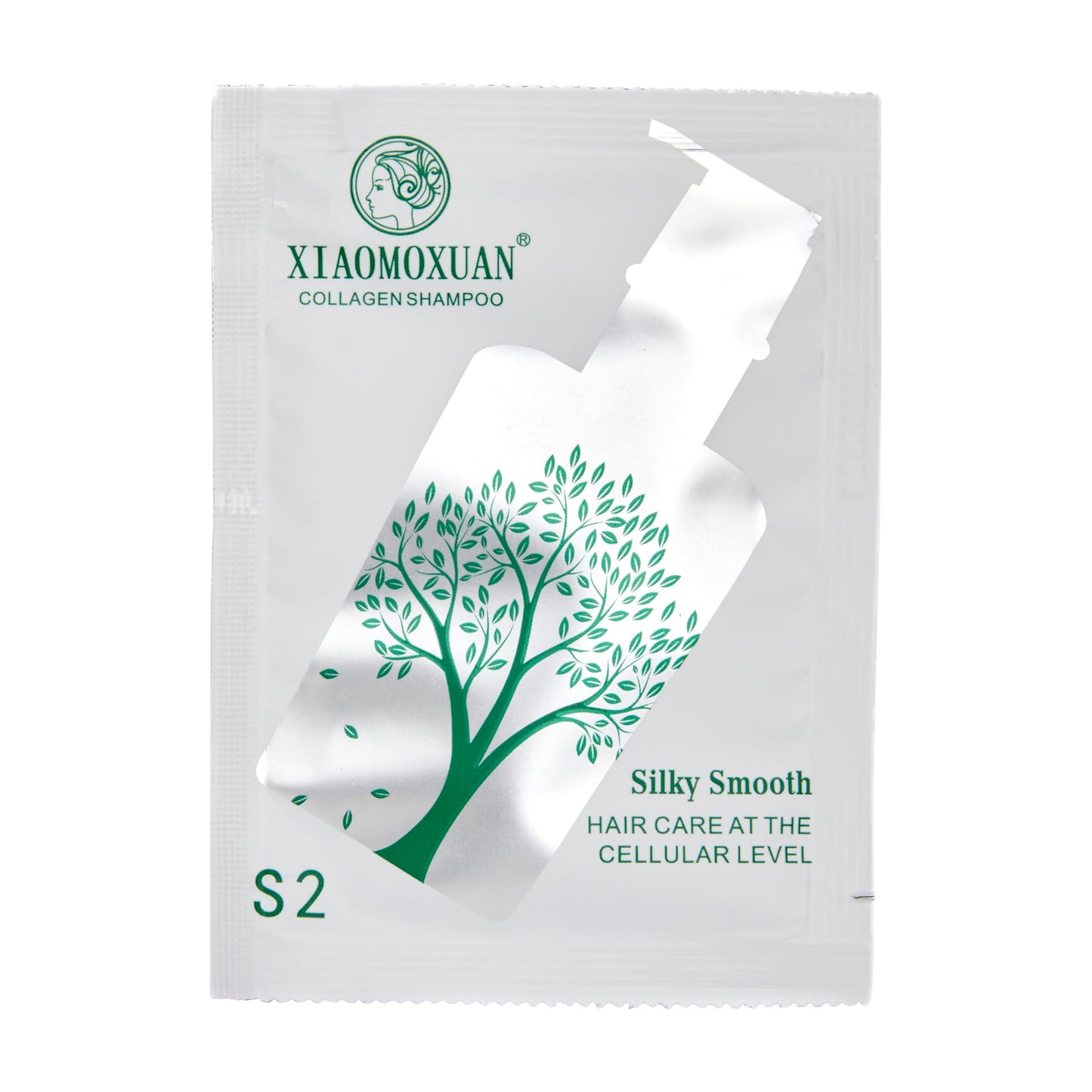 Xiaomoxuan Collagen Shampoo Samples Packets - Travel Sachets Shampoo Pack of 10 Sample Sachets Bags