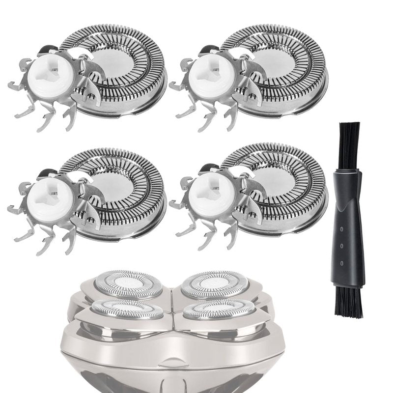 Shaver Replacement Blades Compatible with Skull Shaver Pitbull Gold Shaver，Men's Electric Shaver Replacement Heads,Replacement Heads for Electric Shaver，4Count