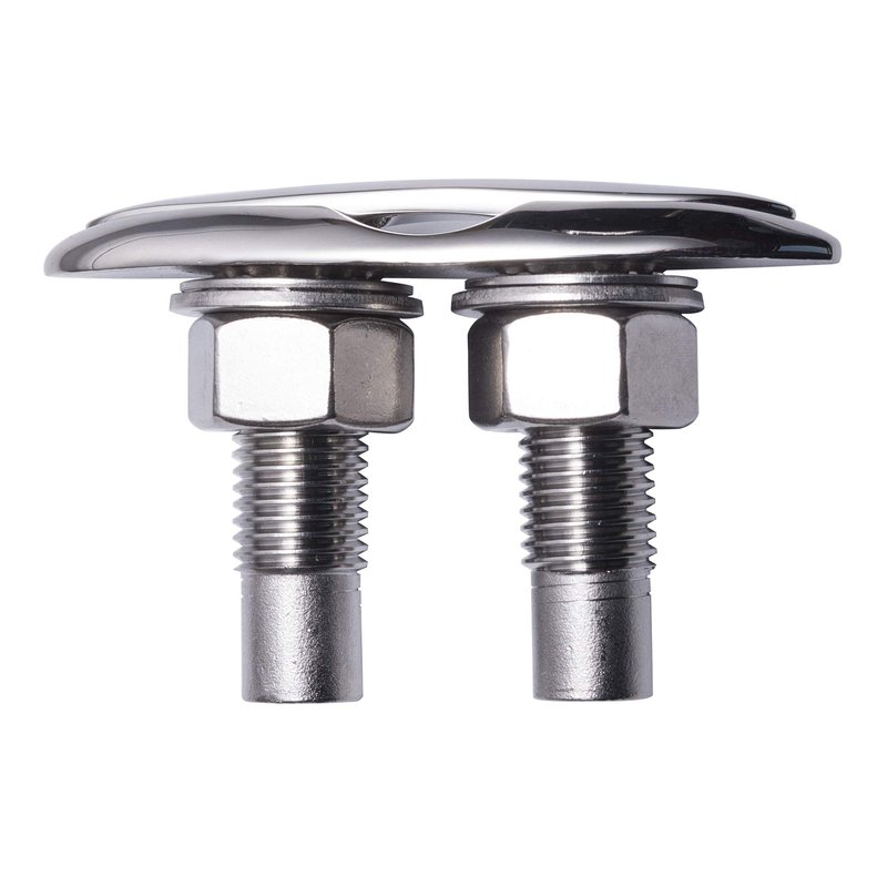 SUNOOM Stainless Steel 316 Flush Mount Cleat, Pop-Up Rope Cleat for Boat Yacht Deck, Marine Grade Mooring Cleat with Nuts & Washers