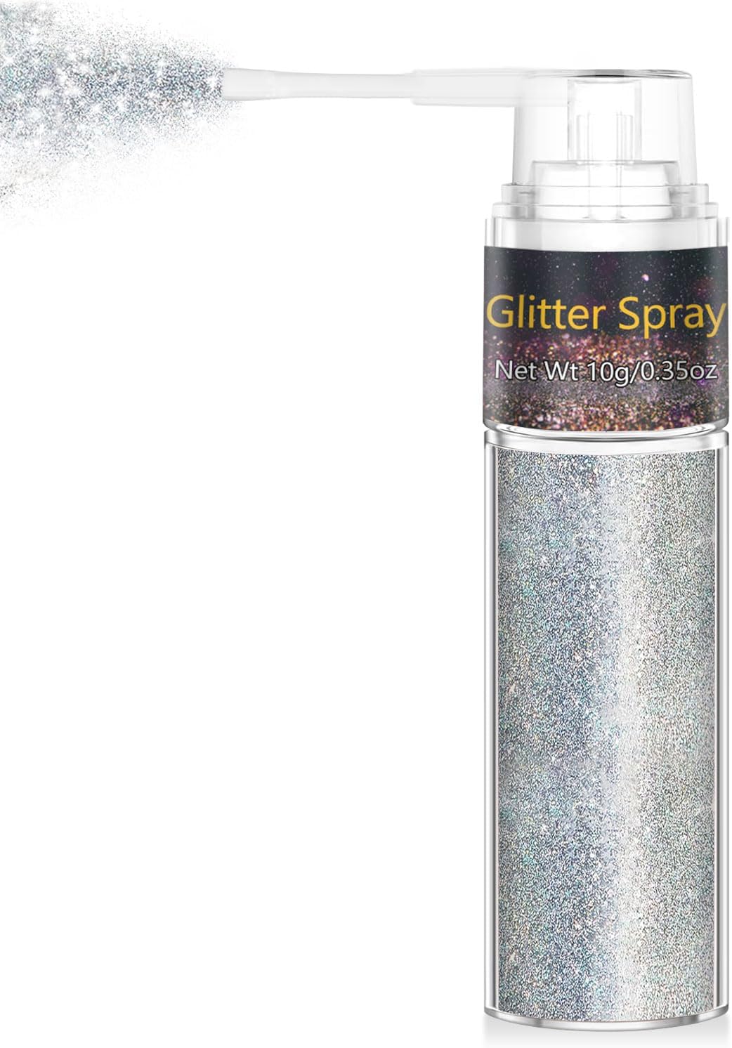 Hair Glitter Spray - Extra Fine Body & Face Shimmer Powder for Festivals | 1PC Silver