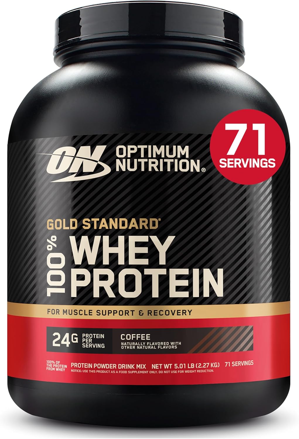 Optimum Nutrition Whey Protein Powder - Double Rich Chocolate Flavor | 1.98 lb Size