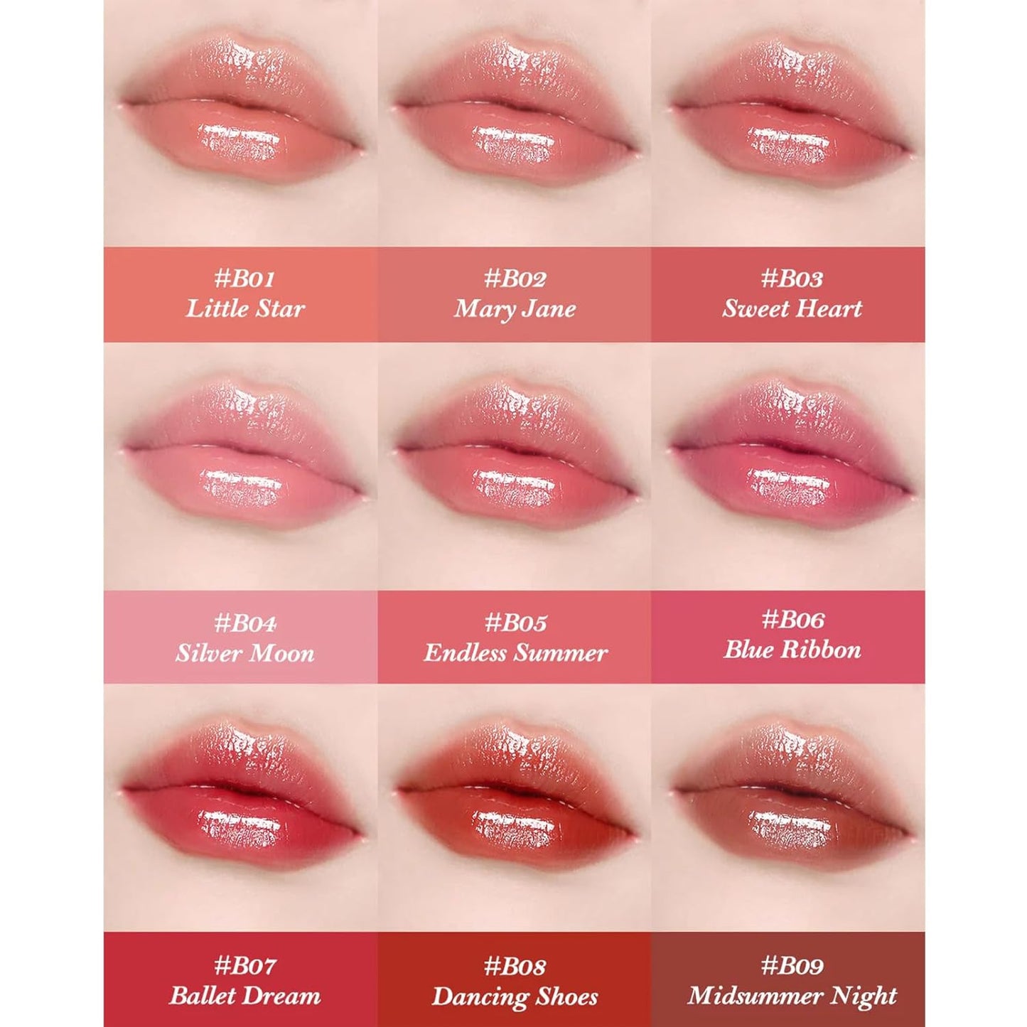 Swan Ballet Shine Lipstick - Hydrating Nude Peach Tinted Lip Balm for Long-Lasting Moisture | B03 Sweet Heart