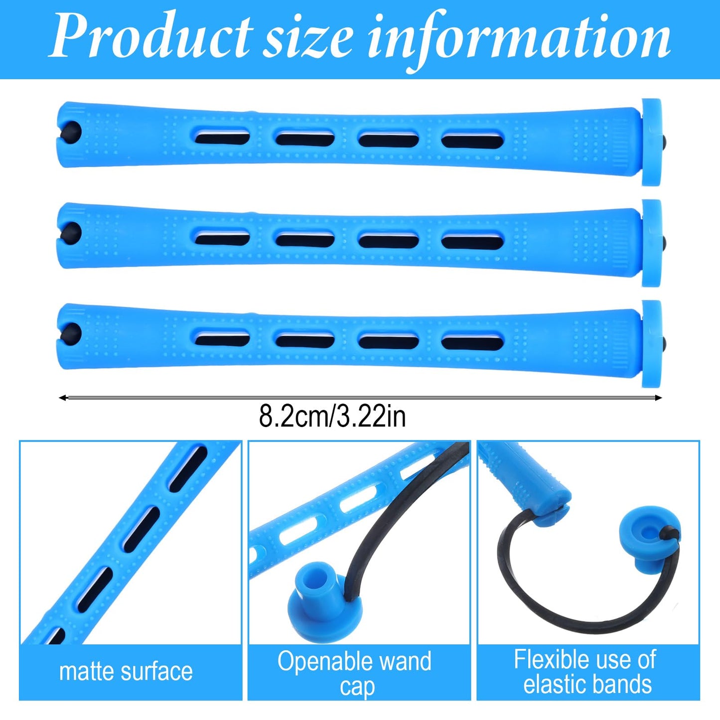 DOPENSPI 40 PCS Small Perm Rods for Short Hair, Plastic Curling Rods Cold Wave Rod Perming Curlers Hair Curling Rollers Perm Rod for DIY Styling Natural Hairs Short Long Hairs