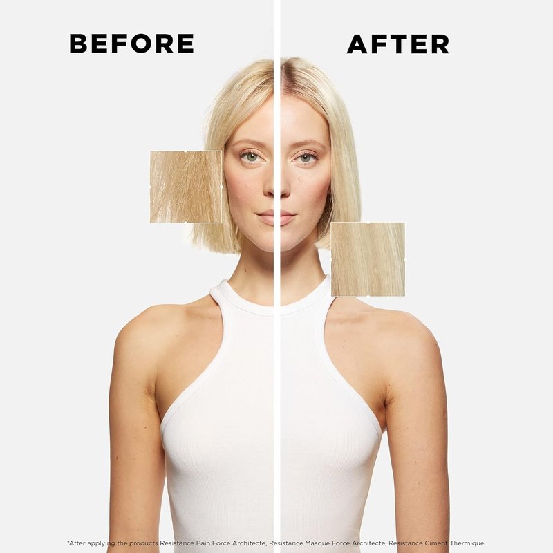 Kerastase Resistance Force Architecte Shampoo & Conditioner Set | Repair Weak, Damaged Hair with Pro-Keratine Complex