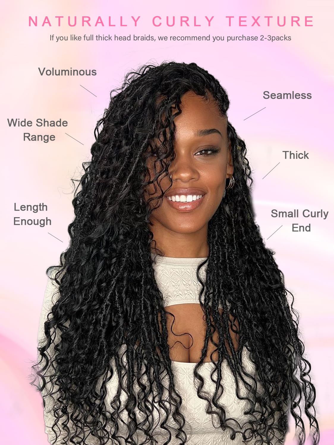 YNiSew Boho Braiding Hair Bulk - 100g Micro Braiding Bundles: Human Hair Without Wefts